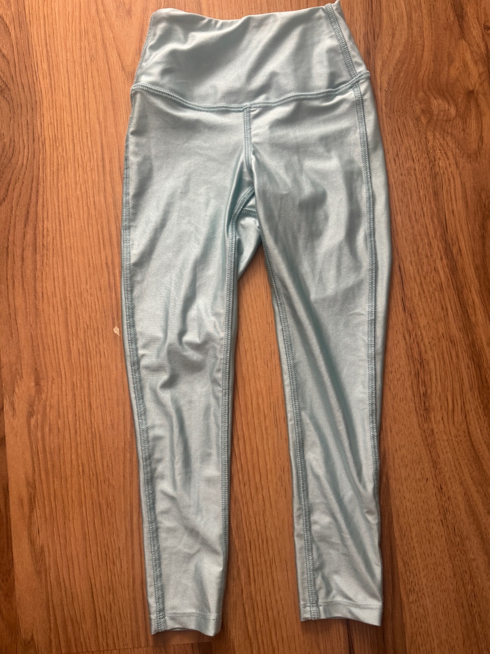 Tiger Friday Shiny Light Blue  Leggings